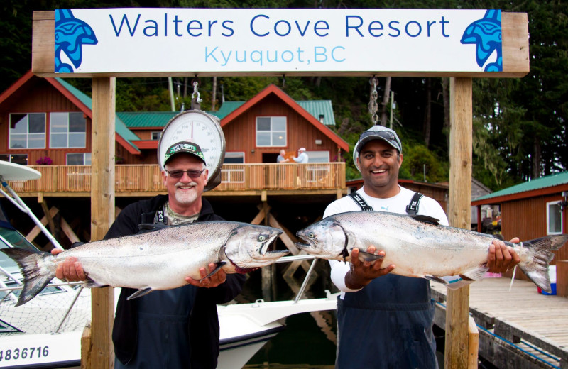 Fishing at Walters Cove Resort.