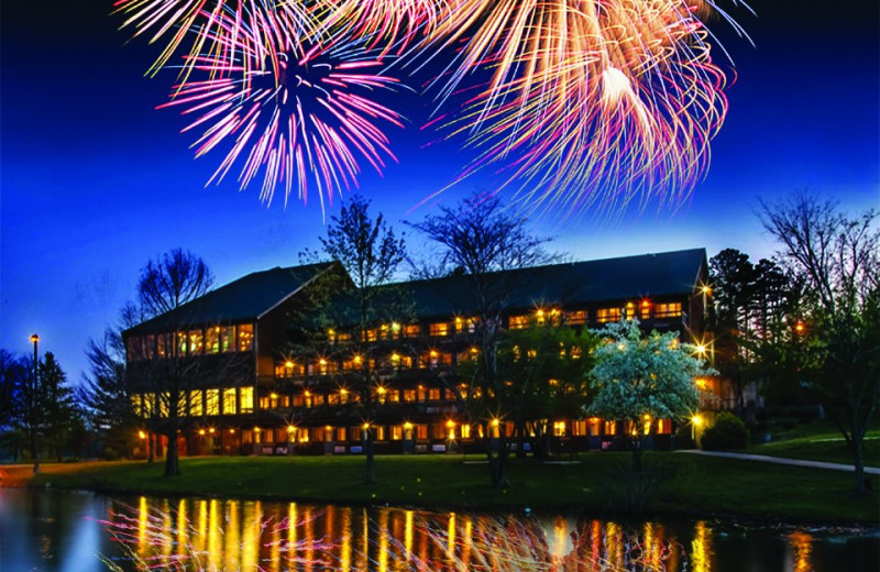 Fireworks at YMCA Trout Lodge & Camp Lakewood.