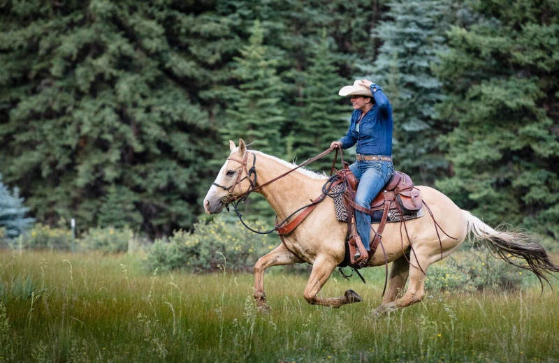 Horseback riding at 4UR Ranch.
