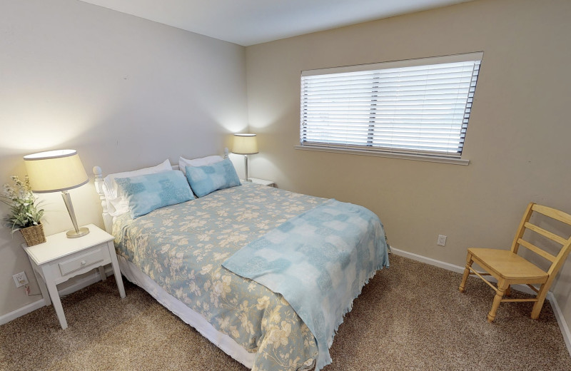 Rental bedroom at Irish Beach Vacation Rentals.