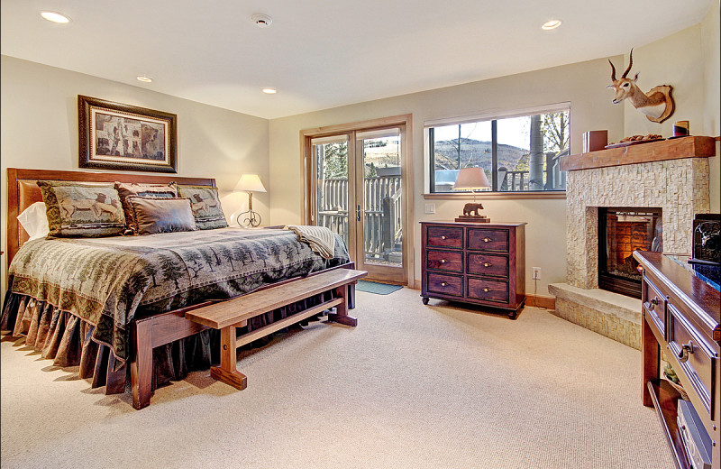 Rental bedroom at Vail Rentals by Owner.