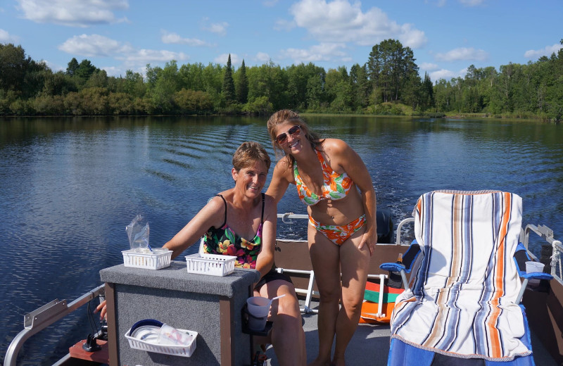 Boating at Pine Beach Resort-Side Lake.