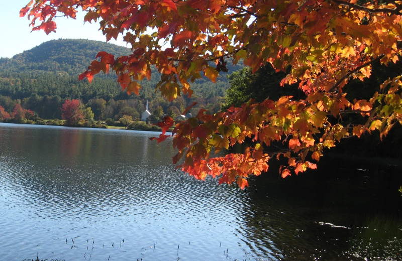 Lake view near Cathedral Ledge Resort.