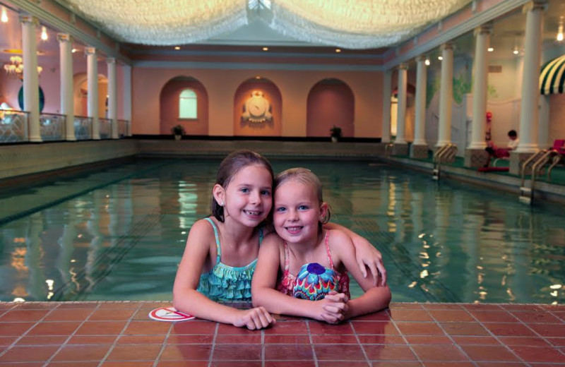 Indoor pool at The Greenbrier.