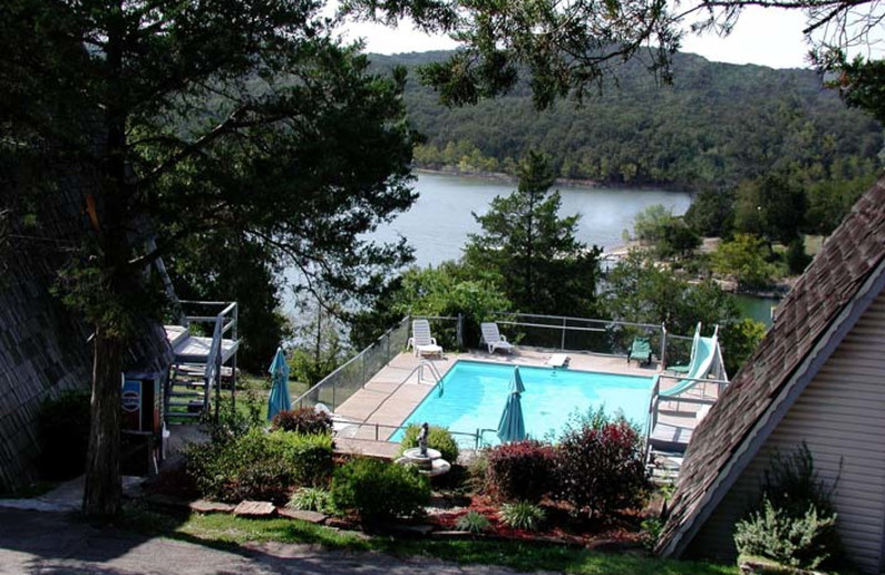 Outdoor pool at Alpine Lodge Resort.