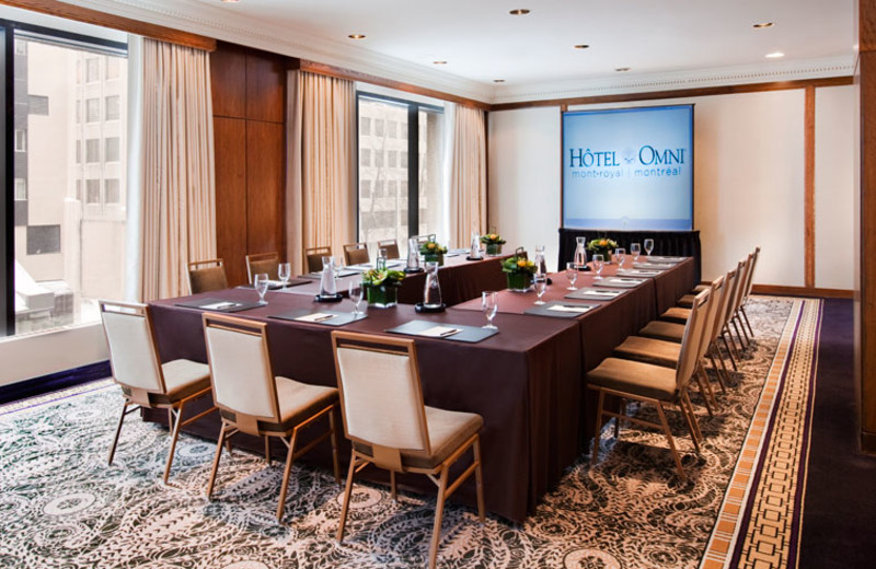 Meeting room at Hotel Omni Mont-Royal.