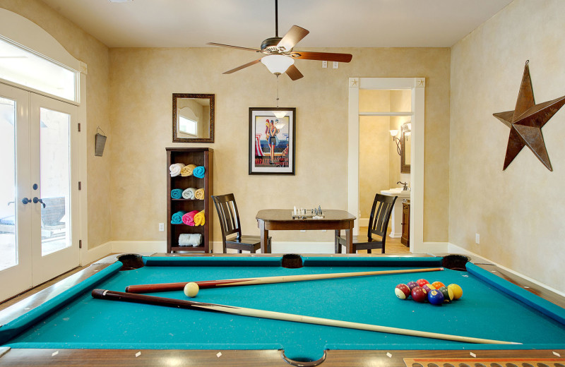 Billiards at Belleoaks Bed & Breakfast.