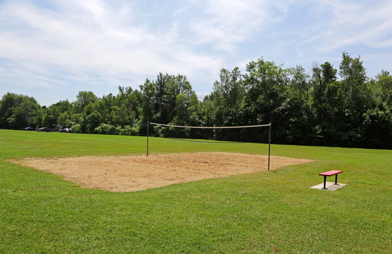 Volleyball court at Yogi Bear's Jellystone Park™ Camp-Resort Glen Ellis.