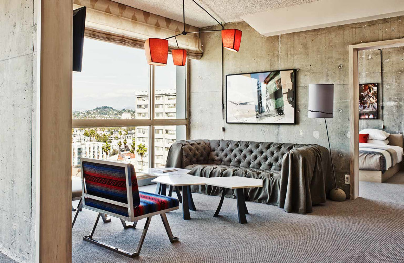 Guest room at The LINE Hotel.