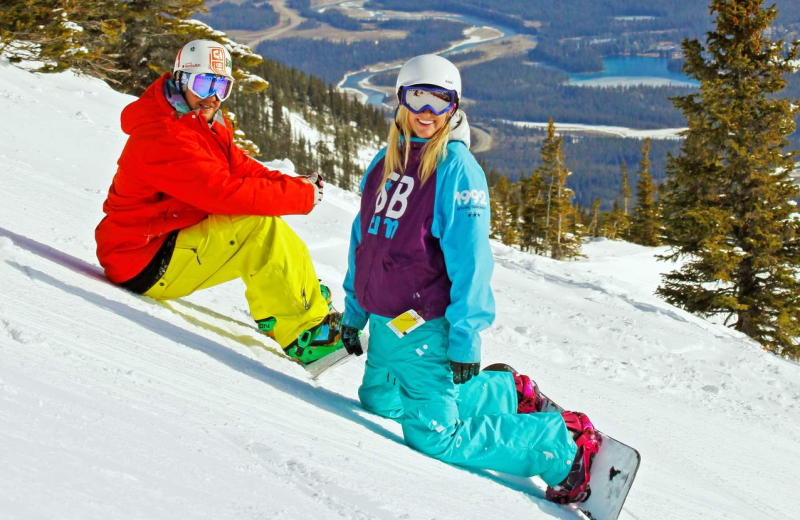 Snowboarding at Mount Robson Inn.