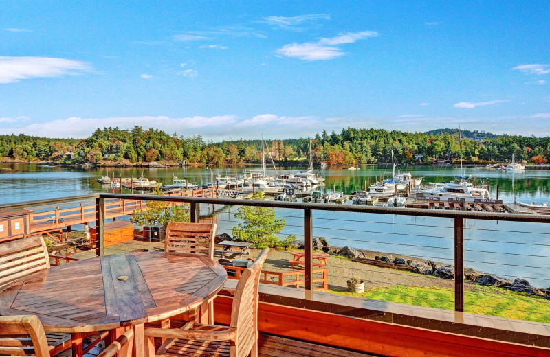 Balcony view at Snug Harbor Marina Resort.