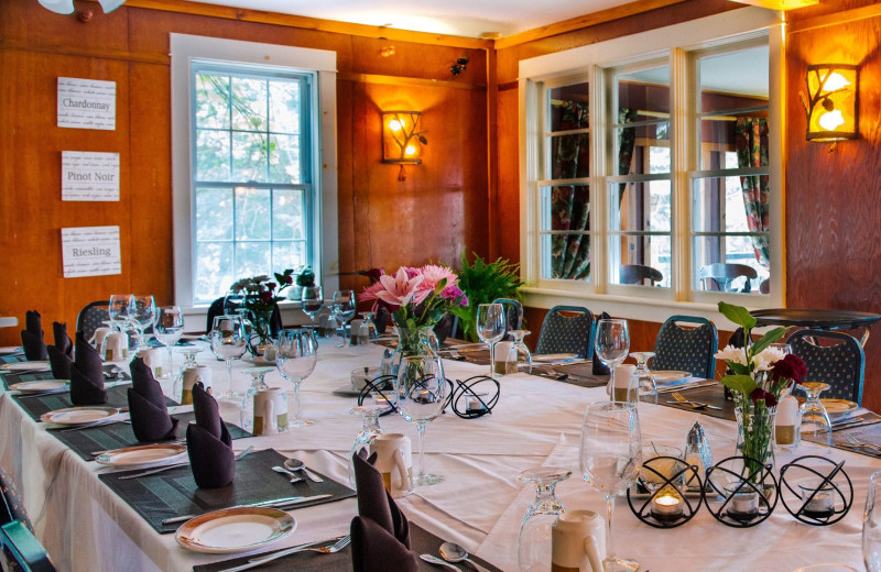 Groups and Meetings in an intimate setting at Heather Lodge with fantastic culinary meals.