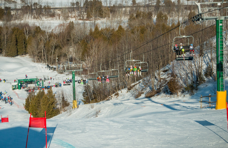 Skiing at Hockley Valley.