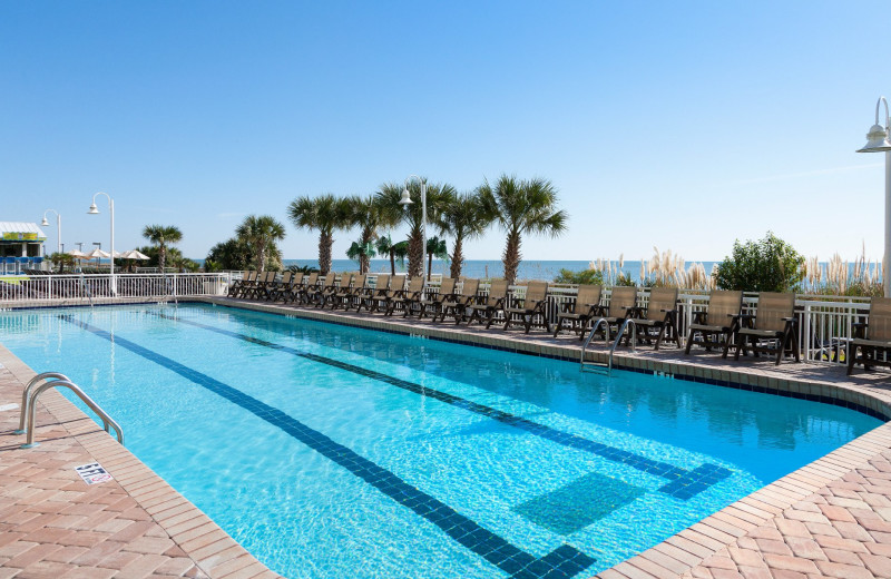 Outdoor pool at Paradise Resort.
