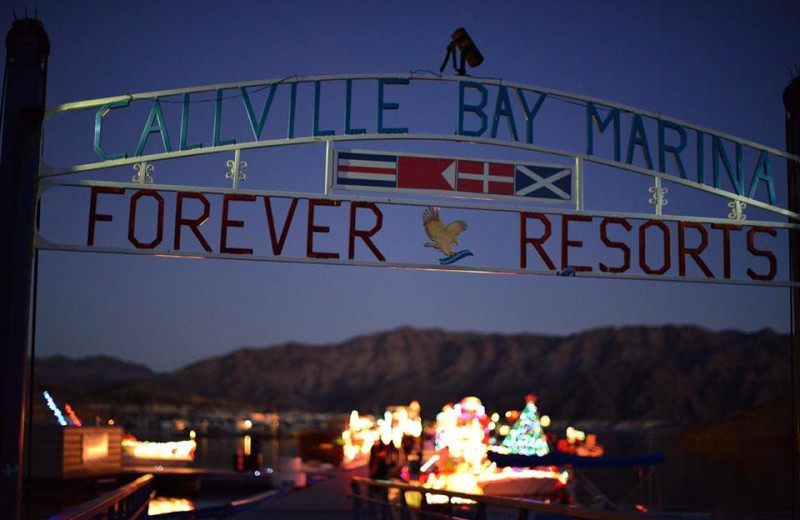 Callville Bay sign.