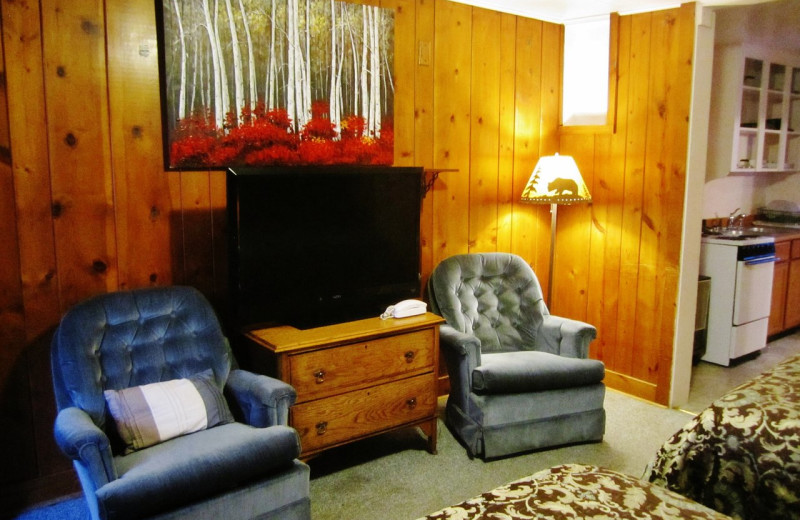 Guest room at Dancing Bears Inn.