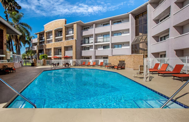 Outdoor pool at La Quinta Inn 