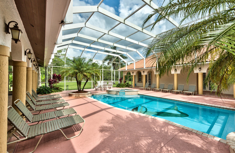 Rental pool at Naples Florida Vacation Homes.