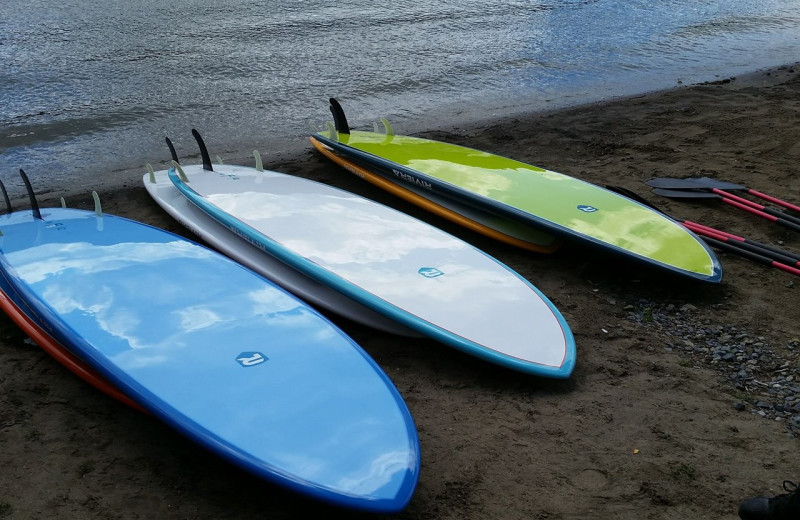 Paddle boards at  Surfside on the Lake Hotel & Suites.