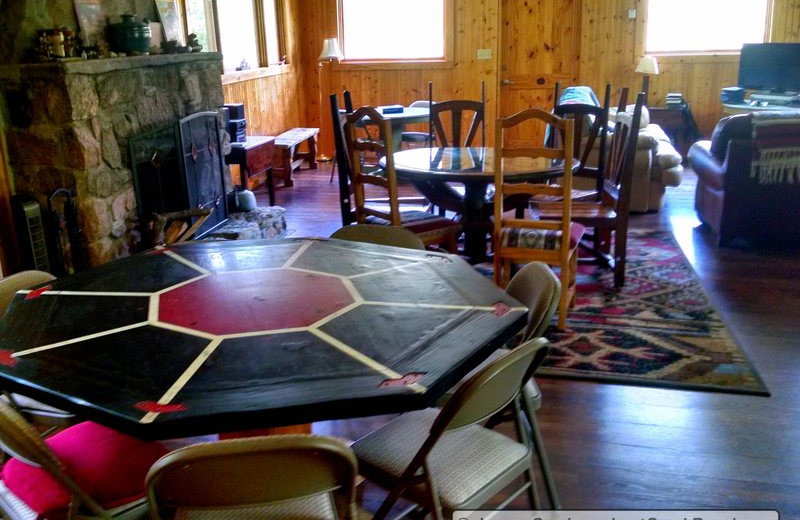 Living room at Lost Creek Guest Ranch.