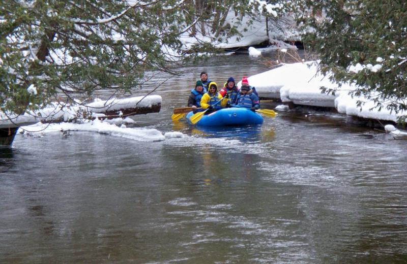 Rafting at Northwoods Lodge.