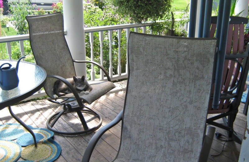 Porch at Country Haven B&B.