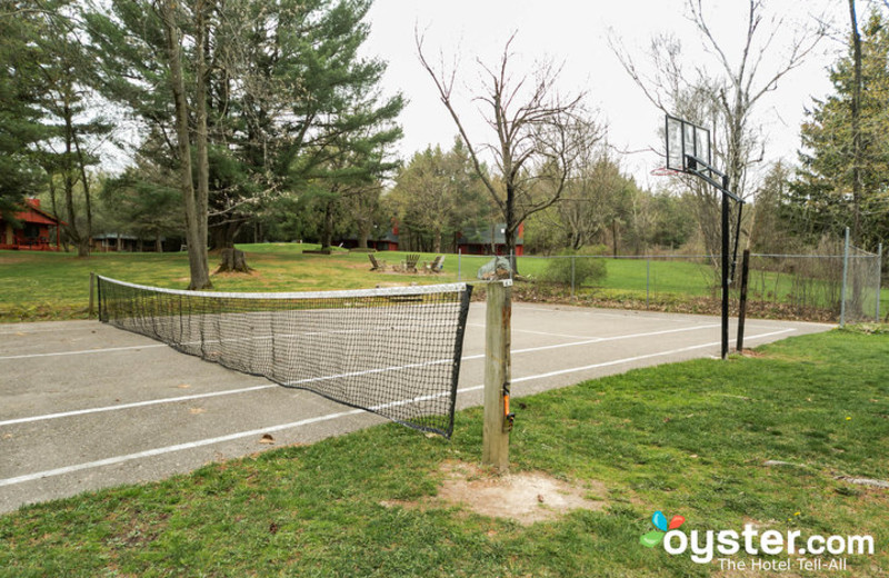 Tennis court at Birchcliff Resort.