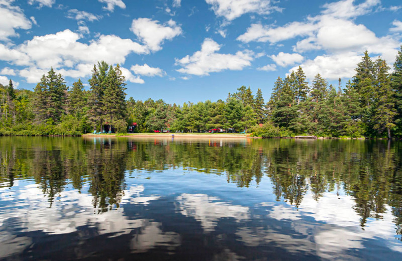 Beach at Killarney Lodge in Algonquin Park.