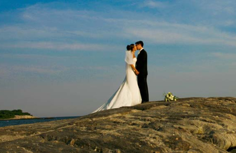 Couple on the beach at Madison Beach Hotel.