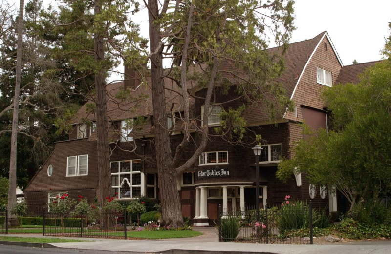 Exterior view of Cedar Gables Inn.