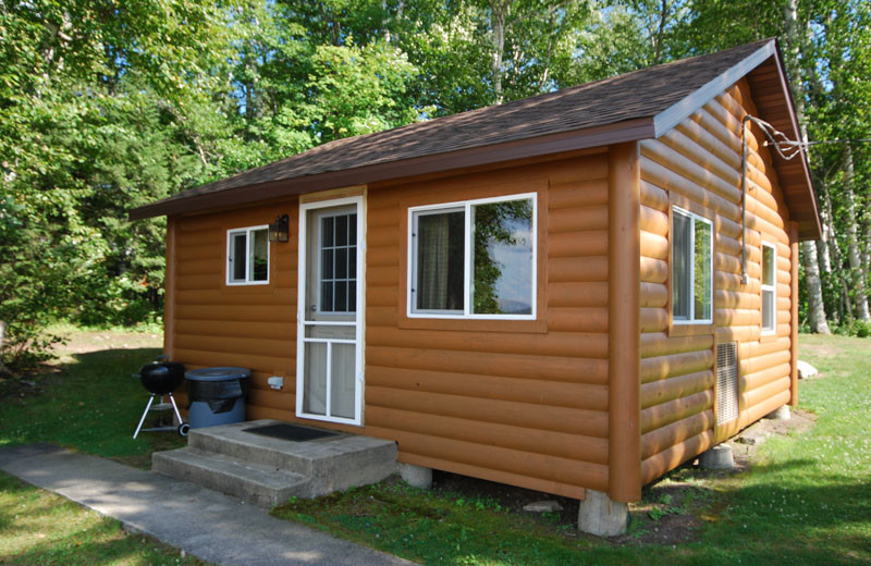 Cabin exterior at Birch Forest Lodge.