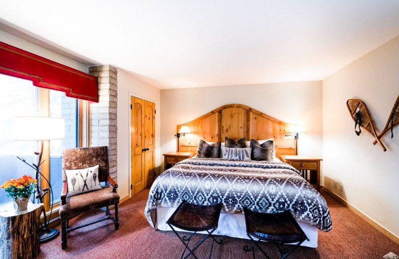 Guest room at Vail's Mountain Haus.