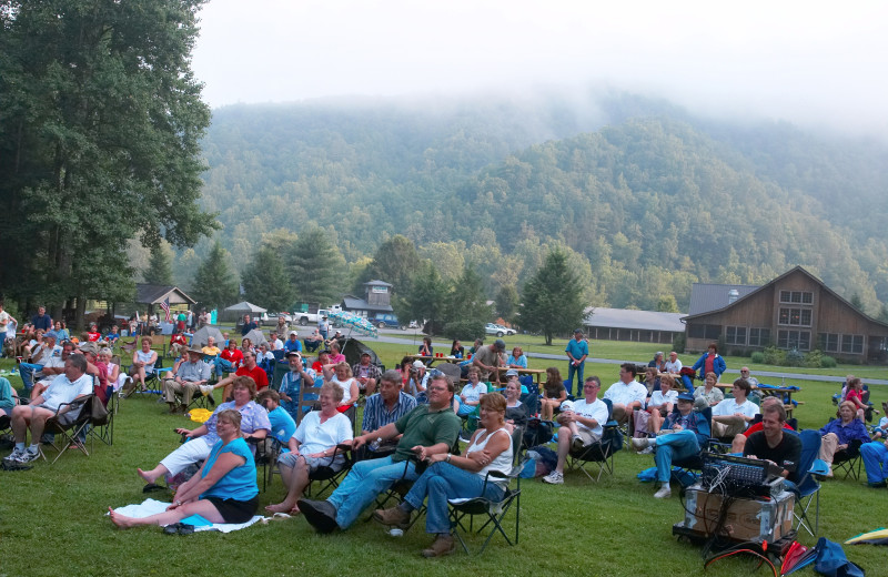 Outdoor event at Leatherwood Mountains Resort.