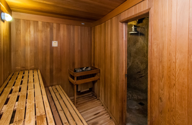 Sauna at The Fox Hotel & Suites in Banff.