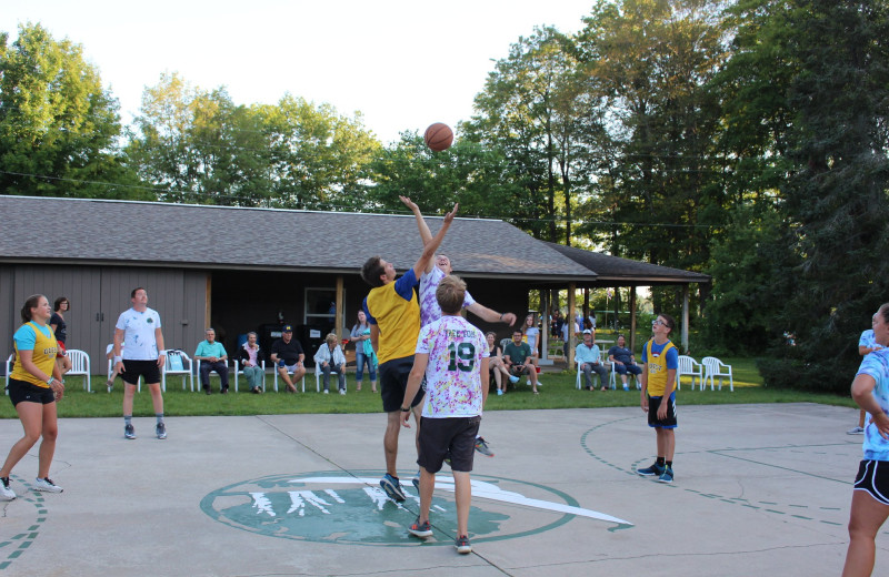 Court at White Birch Lodge.