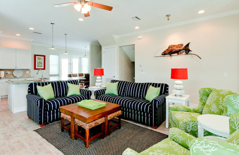 Rental living room at Island Real Estate.