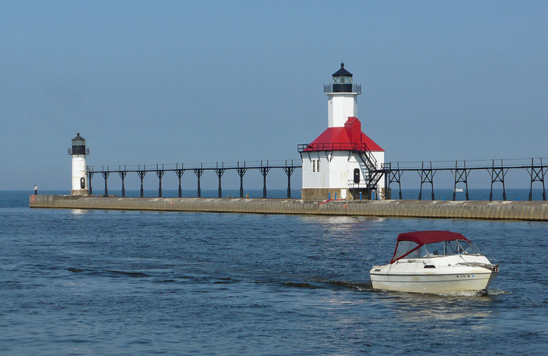 Lake near Comfort Suites Benton Harbor.