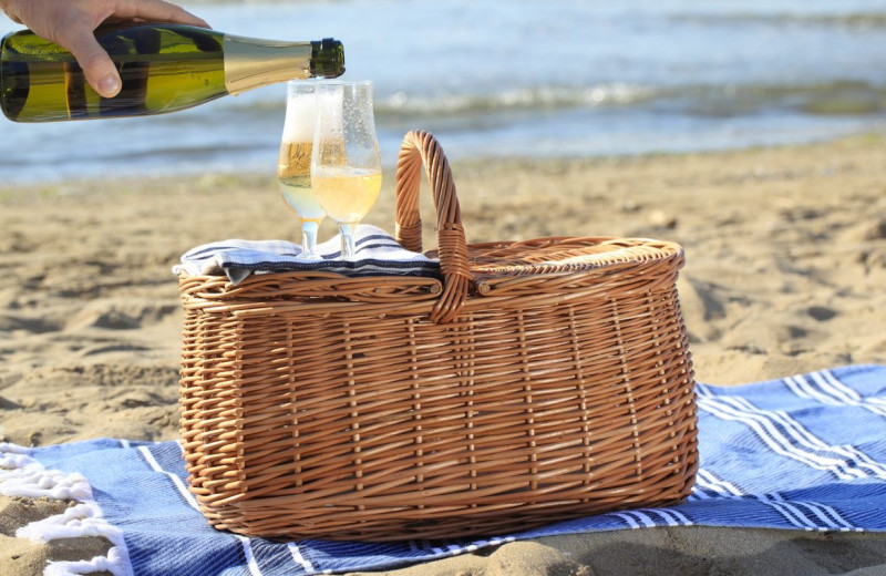 Beach picnic near Applewood Inn, Restaurant and Spa.