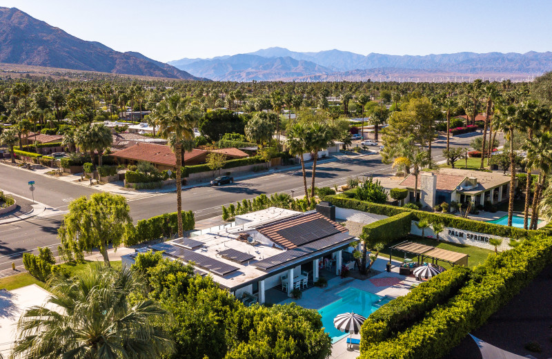 Aerial view of rental at Altez Vacations - Palm Springs.