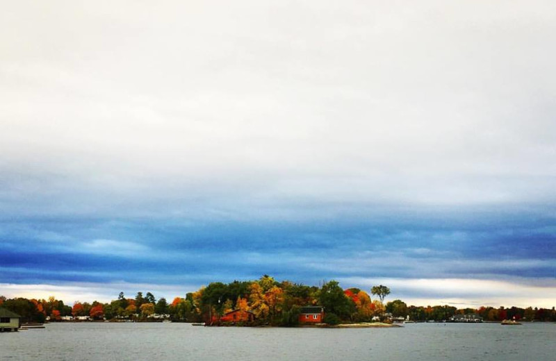 Lake view at Delawana Resort.