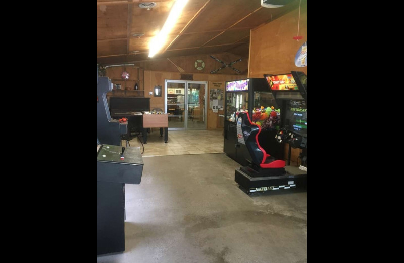 Arcade at Sullivans Resort & Campground.