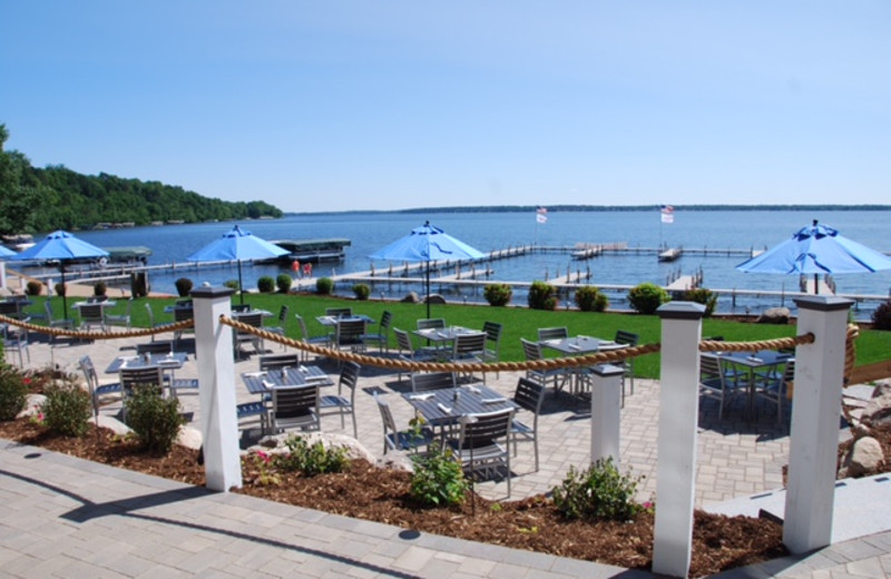 Patio at Quarterdeck Resort.