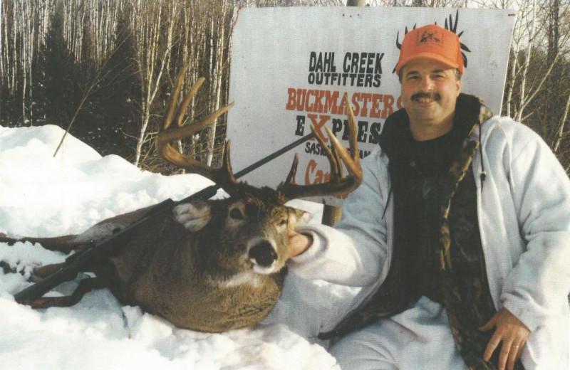 Deer hunting at Dahl Creek Outfitters.