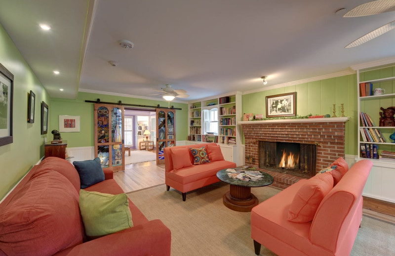 Living room at The Grey Owl Inn.