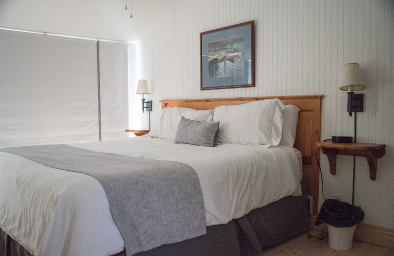 Guest bedroom at Elmhirst's Resort.