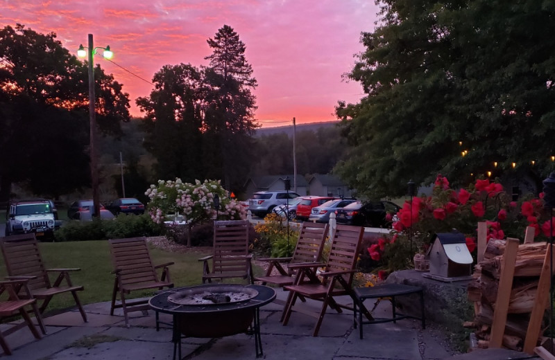 Patio at Albergo Allegria.