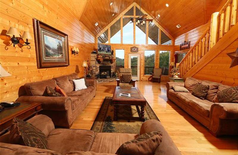 Rental living room at Eden Crest Vacation Rentals, Inc.