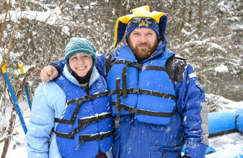 Couple at Northwoods Lodge.