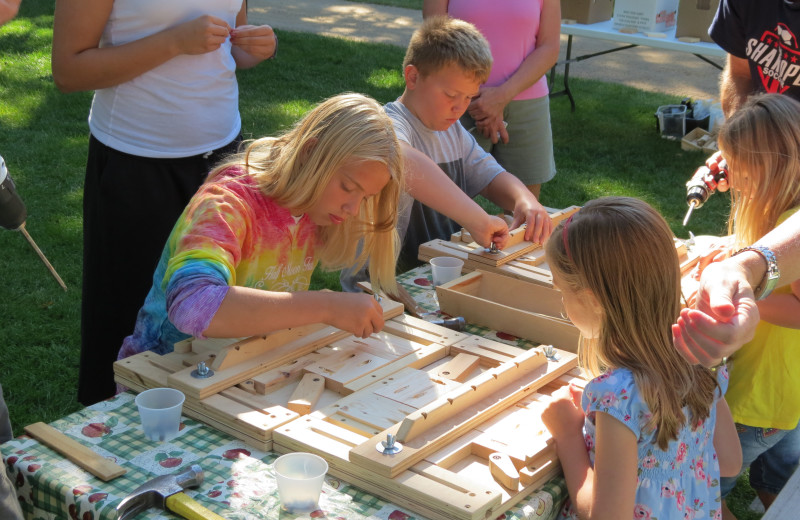 Half Moon Trail resort offers many unique activities like the one shown here. Each year is a different, one-of-a-kind craft. 