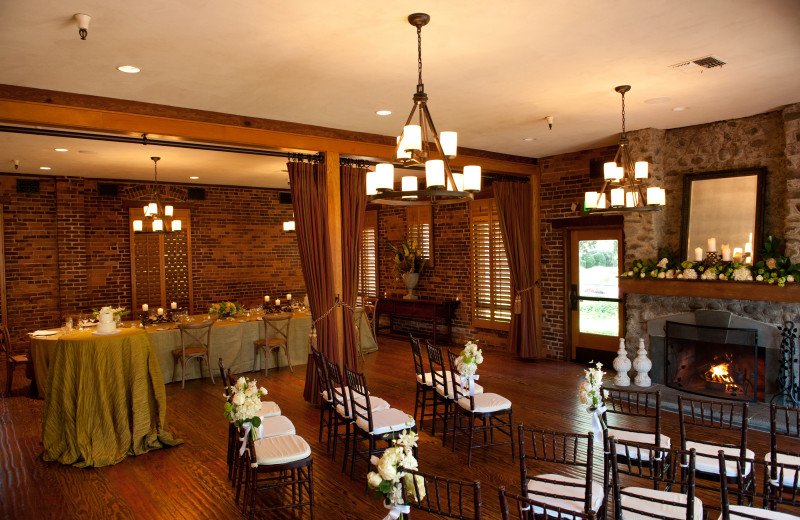 Indoor wedding at Villagio Inn and Spa.